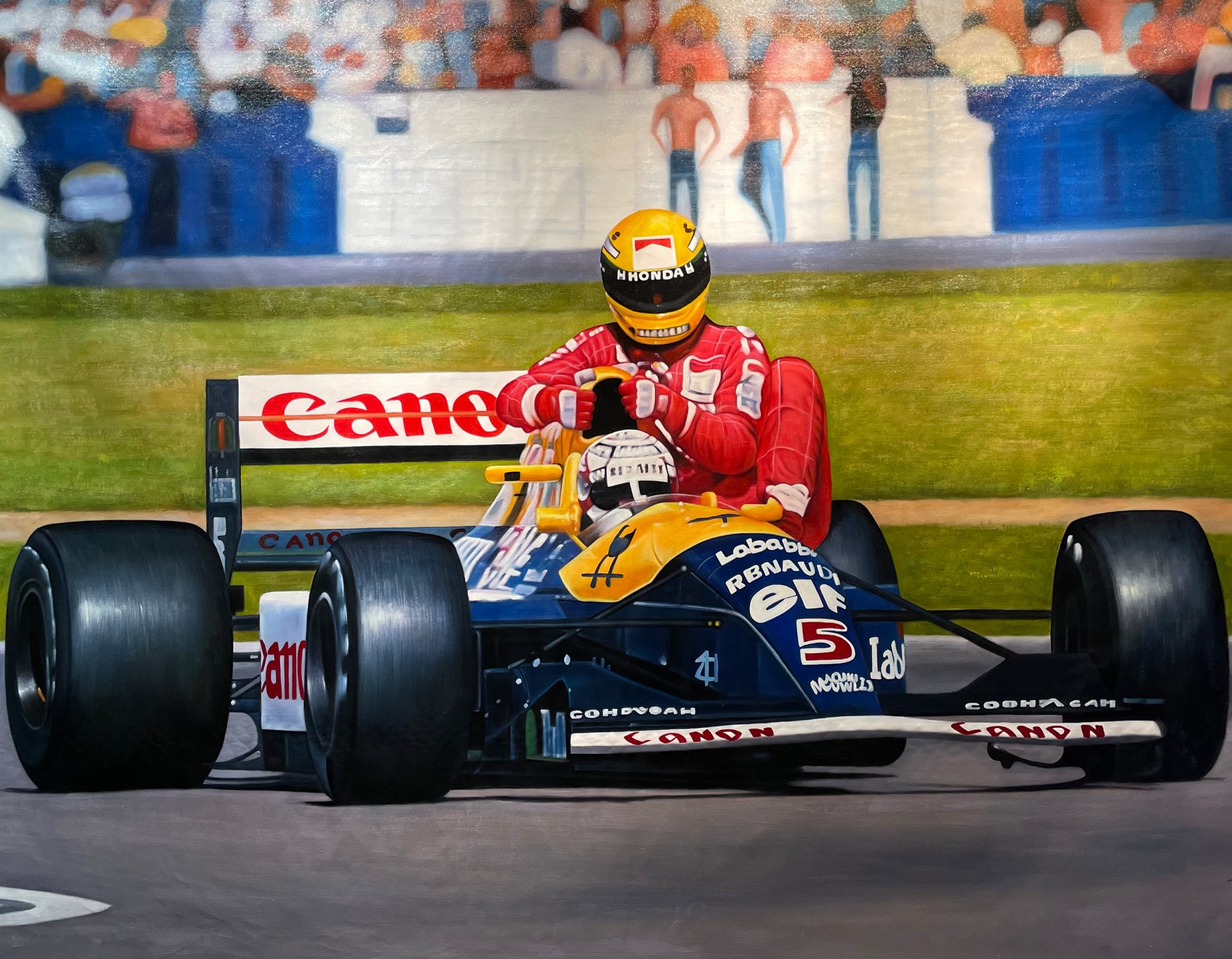 Nigel Mansell & Ayrton Senna - Karwai's Artworks
